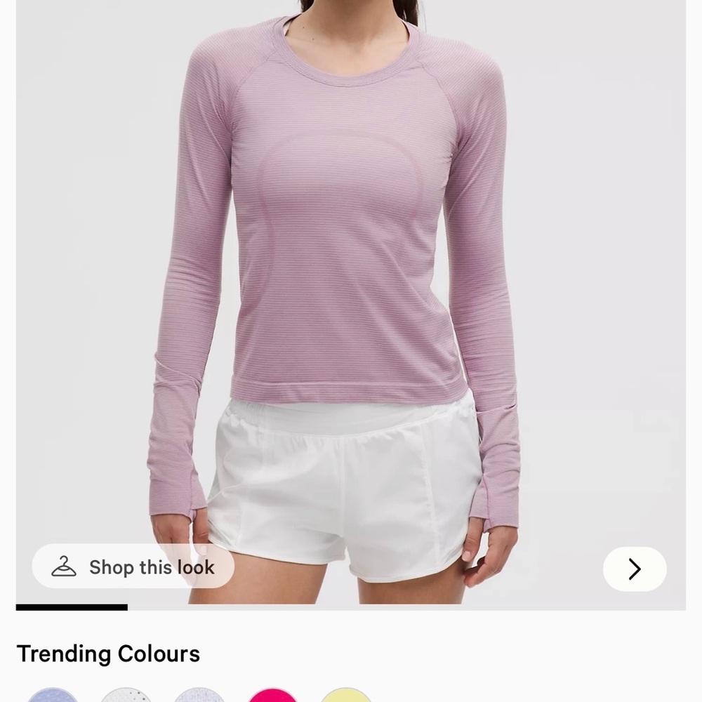 Women's Pink Long Sleeve Top